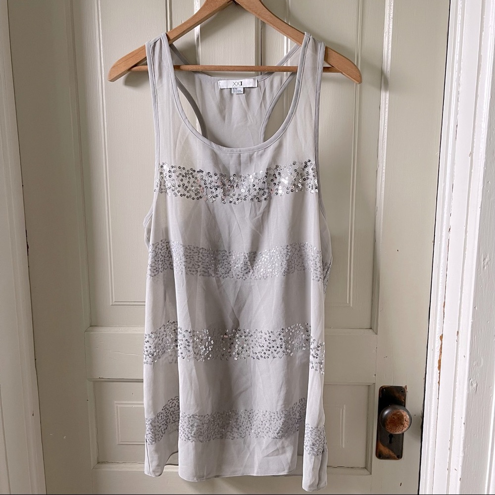 FOREVER 21 | Sequin Racerback Tank